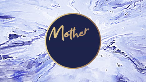 Animationstext-Muttertag-Auf-Blauem-Mode--Und-Marmorhintergrund