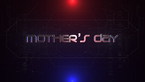 Animationstext-Muttertag-Und-Cyberpunk-Animationshintergrund-Mit-Computermatrixnummern-Und-Raster-1