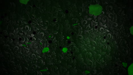 Animation-motion-green-leaves-of-shamrocks-on-Saint-Patrick-Day-shiny-background-2