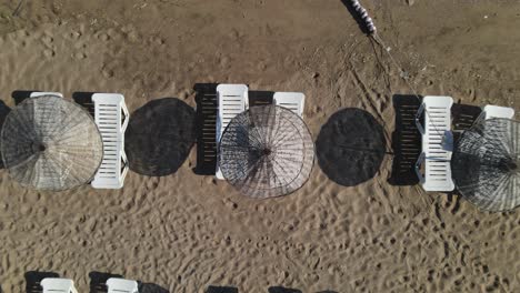 Drone-Shooting-Of-Empty-Beach-Umbrellas-Due-To-Coronavirus-1