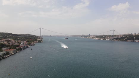 Fähre-Istanbul-Luftaufnahme
