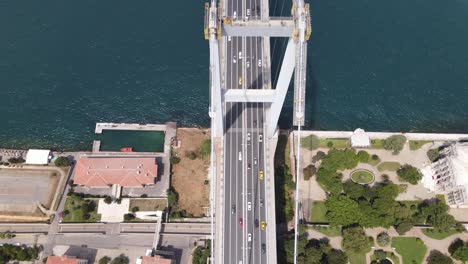 Luftdrohne-Istanbul-Brücke