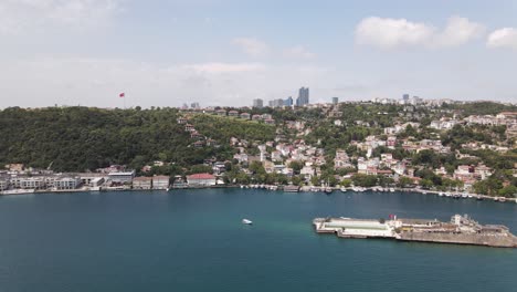 Vista-Aérea,-Bósforo,-Estambul,-Viaje,-Turquía