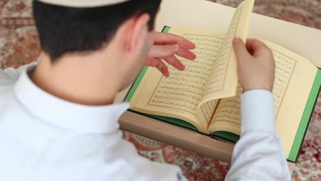 Muslim-Man-Reading-Islamic-Holy-Book