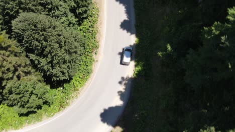 Metraje-De-Drone-De-Camino-En-Zigzag-Entre-Bosque-2
