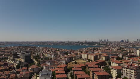 Vista-Aérea-Del-Paisaje-Urbano-De-Estambul