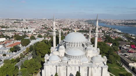 Mezquita-De-Suleymaniye-Vista-Aérea-De-Estambul