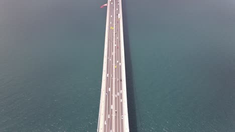 Luft-Drohne-Istanbul-Brückenlandschaft