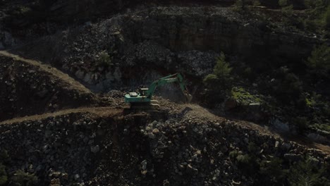 Excavation-Machine-Excavation-Work-In-The-Forest