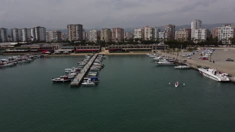 Aerial-View-Sea-Boat-Marina