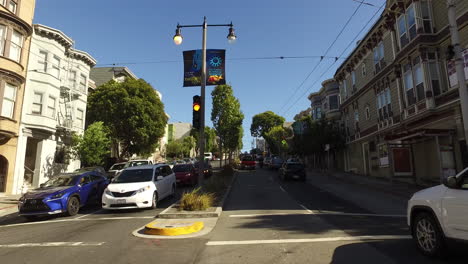 San-Francisco-Kalifornien-Stop-And-Go-Verkehr-Go
