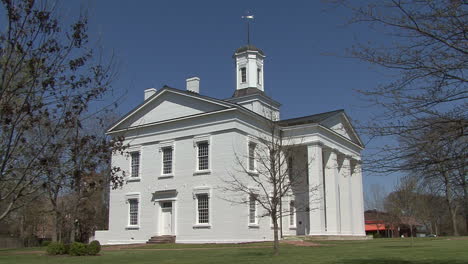 Illinois-Vandalia-Alte-Illinois-Statehouse-Seitenansicht