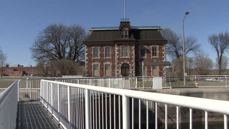 Michigan-Sault-Ste-Marie-brick-building-at-locks