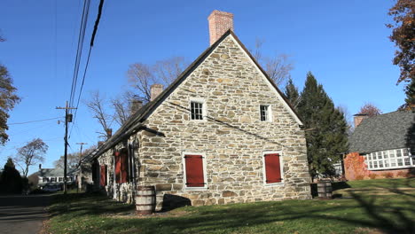 Eine-Seitenansicht-Des-Bevier-Hauses-In-New-Paltz.