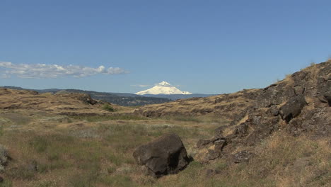 Washington-Mount-Hood-rock-and-grassland