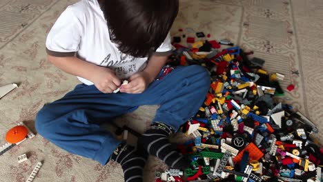 Kinder-Spielen-Lego-Spielzeug