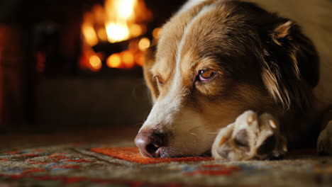 Dog-Lying-In-A-Cozy-House-Near-The-Fireplace-1