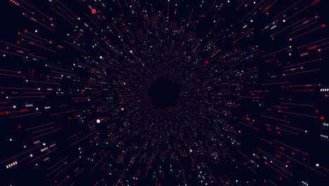 Futuristische-Neonsechsecke-Mit-Punkten-Und-Spirallinien-In-Der-Dunklen-Galaxie