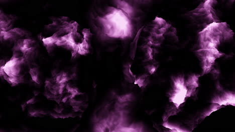 Futuristisch-Fließende-Dramatische-Violette-Wolken-Am-Dunklen-Himmel
