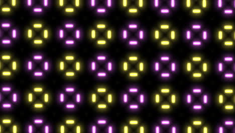 Digitale-Punkte-Und-Quadrate-Mit-Glitch-effekt-Auf-Schwarzem-Bildschirm