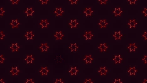 Neon-red-stars-pattern-with-pulse-effect