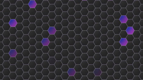 Elegance-purple-and-black-hexagons-pattern