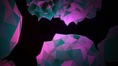 Orbe-Líquido-Púrpura-Futurista-Y-Triángulos-En-Degradado-Negro-Oscuro