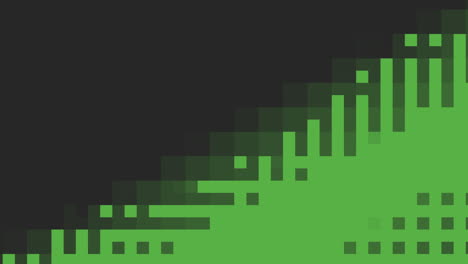 8-Bit-Spirale-Mit-Schwarzen-Und-Grünen-Pixeln