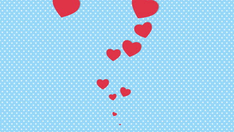 Fly-red-hearts-on-blue-dotted-pattern
