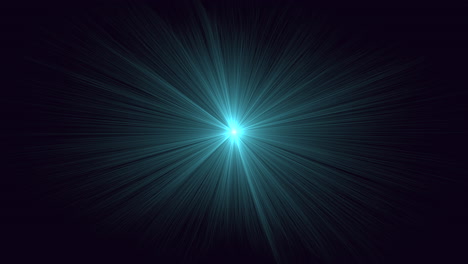 Blau-Leuchtender-Stern-In-Dunkler-Galaxie