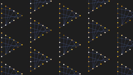 Futuristic-neon-triangles-pattern-from-dots-and-lines
