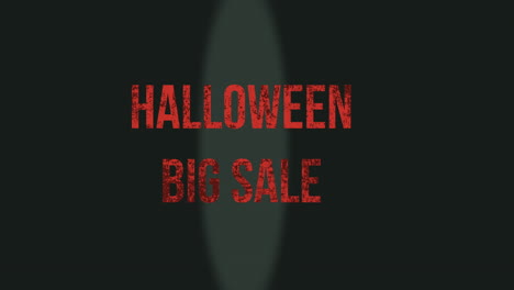 Halloween-Großer-Verkauf-Auf-Dunklem-Raum-Mit-Licht