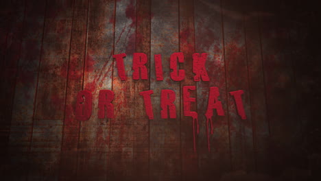 Trick-Or-Treat-on-dark-wood-texture-with-blood