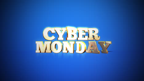 Cyber-Montag-Auf-Modernem-Blauem-Farbverlauf