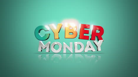 Colorful-Cyber-Monday-on-modern-green-gradient