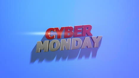 Cyber-Montag-Auf-Modernem-Blauem-Farbverlauf