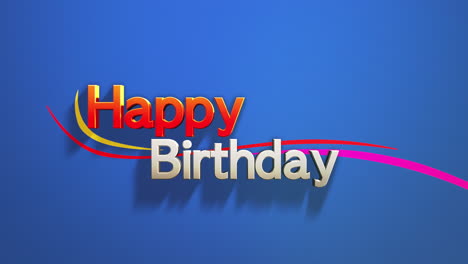 Feliz-Cumpleaños-En-Textura-Degradada-Azul-Con-Líneas-De-Ondas
