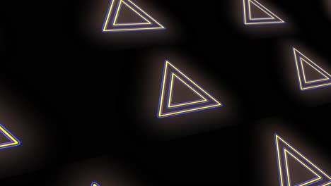 Neonblaue-Und-Gelbe-Dreiecke-Geometrisches-Muster