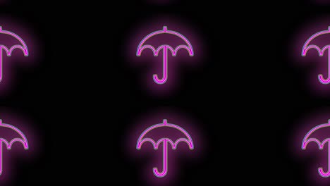 Neon-purple-umbrella-pattern