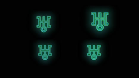 Neon-japan-symbols-pattern