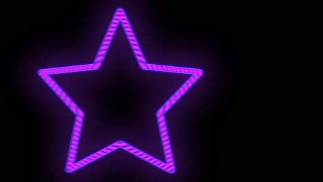 Patrón-De-Estrellas-Retro-Púrpura-Neón