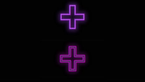 Neon-purple-crosses-pattern