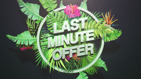 Last-Minute-Angebot-Mit-Tropischen-Blättern-Und-Blumen