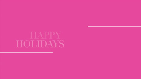 Happy-Holidays-with-lines-on-pink-texture