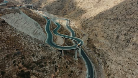 Aerial-Shot-Of-Mountain-Road---Fort-Munro,-Pakistan