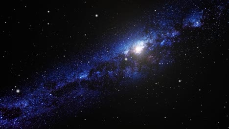 Punto-De-Vista-De-La-Galaxia-Azul-De-La-Vía-Láctea-En-El-Espacio