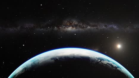 Erdoberfläche-Universum-Hintergrund-Pov