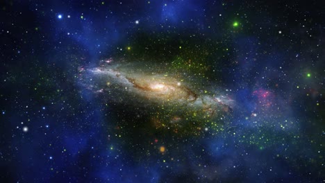Galaxias-Y-Estrellas-Dispersas-En-El-Espacio