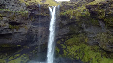 The-hidden-gem-of-Kvernufoss-waterfall-near-Skogafoss-in-Iceland