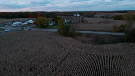 Farmland-via-Drone-in-the-early-evening